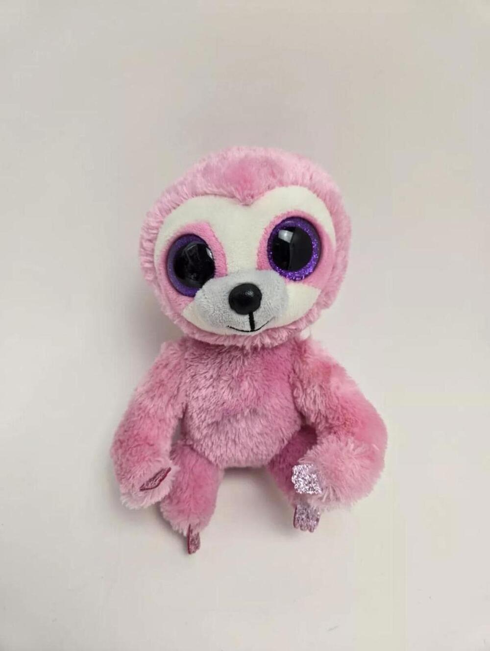 Ty Beanie Boo “Simone” the Pink Sloth - No Hang Tag Claire's Exclusive (6 inch)